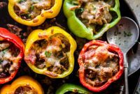 Cheesy Chili Stuffed Peppers