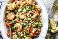 Caribbean Spiced Shrimp with Toasted Coconut and Spiced Peanuts