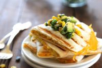 Friday Feast: Cheesy Egg Quesadillas with Zesty Poblano Corn Relish