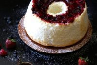 Foodie Fridays Heavenly Angel Food Cake with Ginger Berry Compote