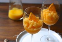 Orange Peach Mimosa Slushies for Foodie Fridays