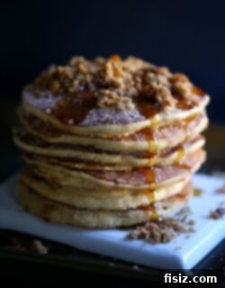 Easy Churro Pancakes with Sweet Potato Crunch Topping 2 img 10189 5
