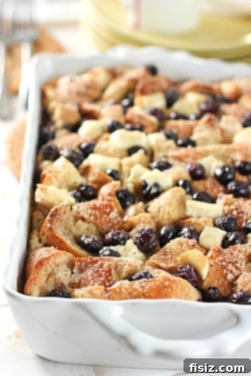 10 Delicious Mother's Day Brunch Recipes 11 Delicious Blueberry and Cream Cheese French Toast Casserole, a comforting make-ahead Mother's Day brunch recipe