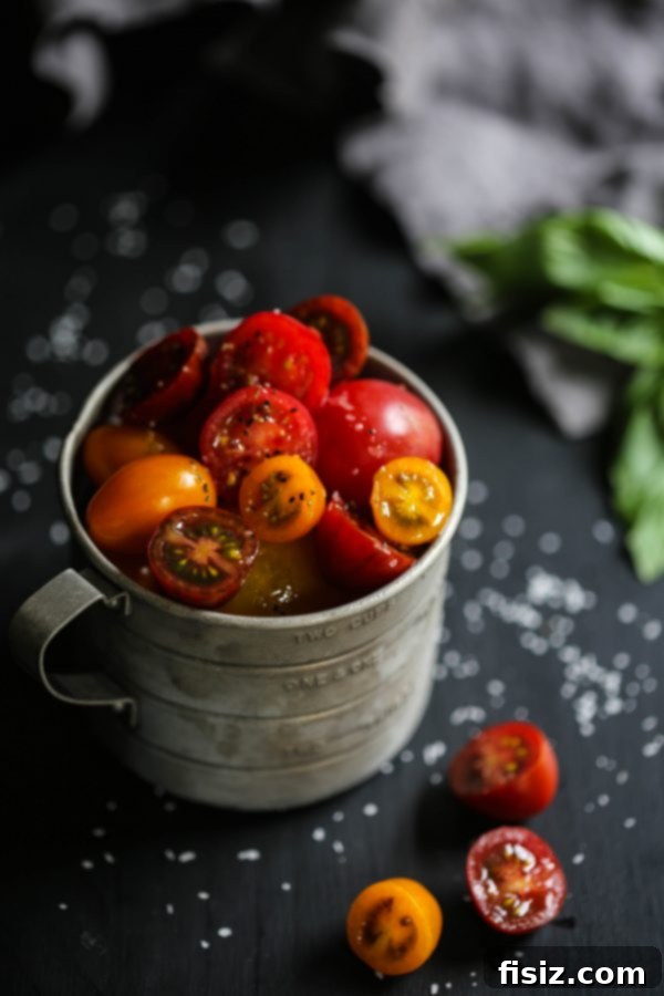 Close-up of a vibrant Caprese BLT Bowl showcasing its fresh ingredients