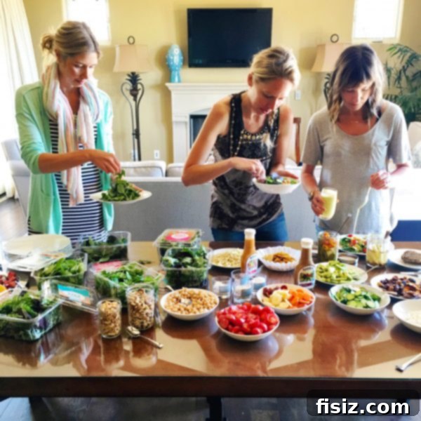 Fresh salad bar from Earthbound Farm, inspiring new recipe ideas.
