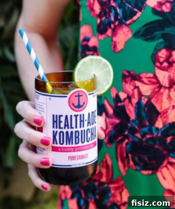Health-Ade Kombucha, a healthy and versatile drink.