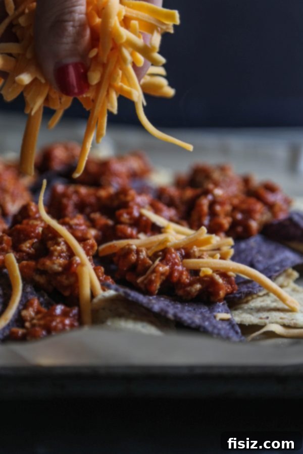 Close-up of the delicious Turkey Sloppy Joe mixture