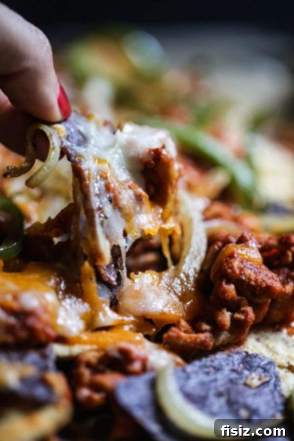 A second view of the Easy Turkey Sloppy Joe Nachos platter