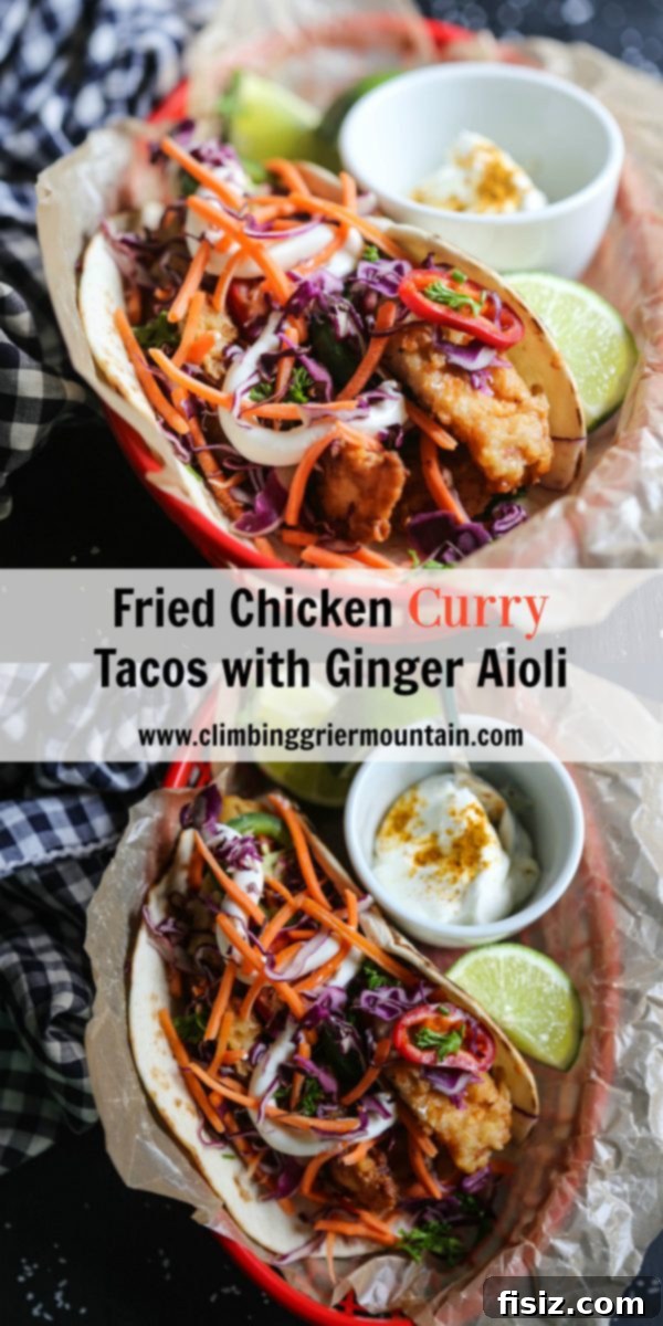Crispy Curry Chicken Tacos with Zesty Ginger Aioli 8 Fried Chicken Curry Tacos with Ginger Aioli – Ready to Enjoy