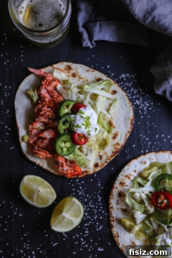Havana Sockeye Tacos with Tangy Lime Crema 5 A vibrant plate of Cuban Spiced Sockeye Tacos with Lime Crema.