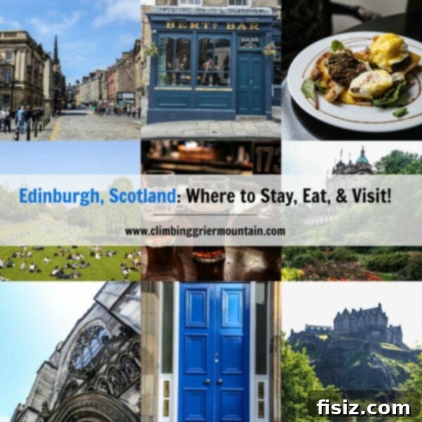 Edinburgh, Scotland: Unforgettable Stays, Delicious Eats, and Iconic Sights 2 Panoramic view of Edinburgh's historic Old Town with Edinburgh Castle prominently displayed