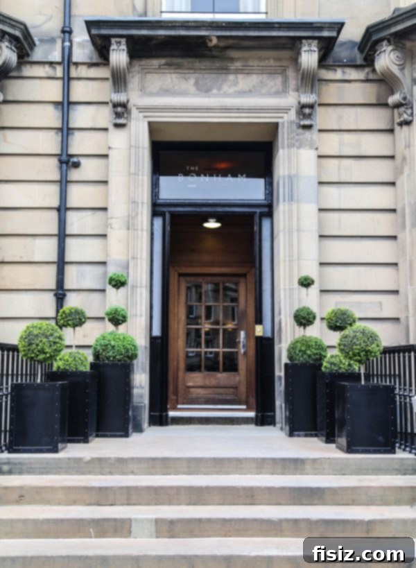 Edinburgh, Scotland: Unforgettable Stays, Delicious Eats, and Iconic Sights 4 Elegant facade of The Bonham Hotel in Edinburgh's West End