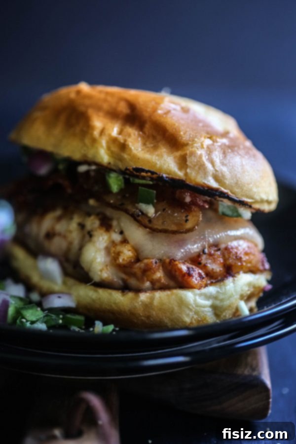 Zesty Ginger Jalapeno Bacon Chicken Sliders 5 Close-up of Spicy Bacon Chicken Sliders with Ginger Jalapeno Relish on a plate