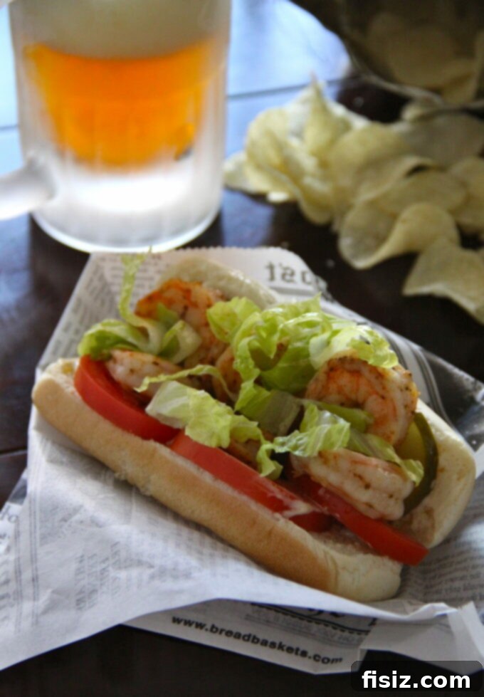 Beer Week: Pale Ale Shrimp Po' Boy 2 Crispy Pale Ale Shrimp Po' Boy with fresh fixings