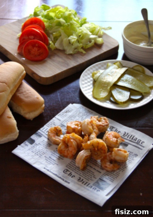 Beer Week: Pale Ale Shrimp Po' Boy 5 Assembled Pale Ale Shrimp Po' Boy ready to be served