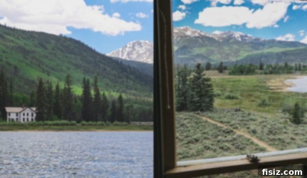 The historic Interlaken Hotel, a ghost town relic near Twin Lakes, Colorado, offering a glimpse into a luxurious past amidst stunning nature.