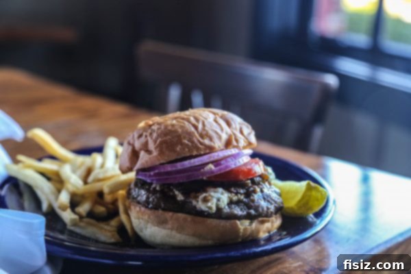 Pacific Blues Cafe - delicious burger and beer
