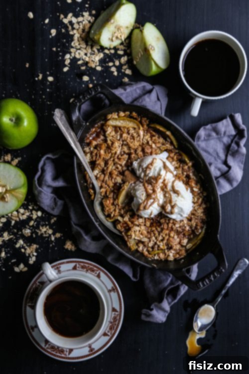 Bourbon Apple Crisp with Oatmeal Cookie Crumble and Warm Nut Butter Drizzle 6 apple-bourbon-oatmeal-cookie-crisp-with-melted-nut-butter-www-climbinggriermountain-com-i