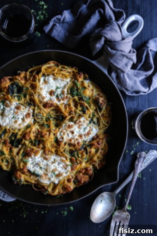 Decadent Four Cheese Pumpkin Spaghetti Pie 4 easy-one-pot-spaghetti-pie-recipe