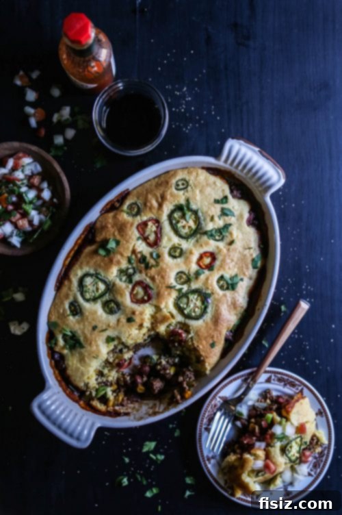 Goat Cheese Tamale Pie with Chili Roasted Jalapenos 2 Chili Roasted Jalapeño Goat Cheese Tamale Pie - A Hearty & Spicy Comfort Food