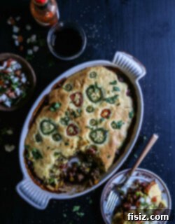 Goat Cheese Tamale Pie with Chili Roasted Jalapenos 8 Chili Roasted Jalapeño Goat Cheese Tamale Pie Recipe Image