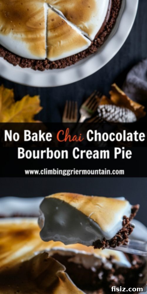 No-Bake Bourbon Chai Chocolate Silk Pie 7 decadent-no-bake-pie-recipe