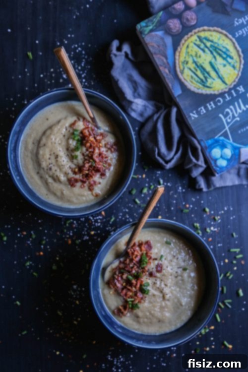 Smoky Cauliflower Bacon Soup 6 Cauliflower Bacon Soup: a delightful blend of creamy and smoky flavors