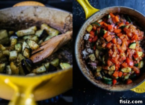 One-Pan Turkey Ratatouille and Herb Dumplings 3 veggies