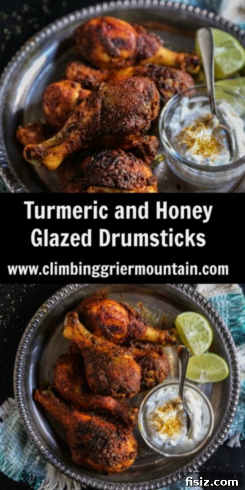 Sticky Turmeric Honey Drumsticks 7 Plated Turmeric and Honey Glazed Drumsticks with roasted vegetables
