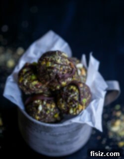 Fudgy Dark Chocolate Energy Bites 2 Dark Chocolate Brownie Energy Bites recipe image