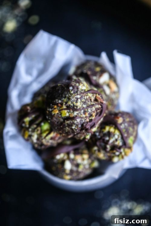 Rich Dark Chocolate Energy Bites dark-chocolate-brownie-energy-bites - delicious-healthy-snack