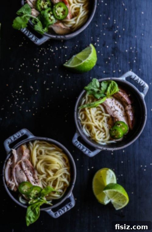 Serving an Easy Vietnamese Chicken Noodle Bowl