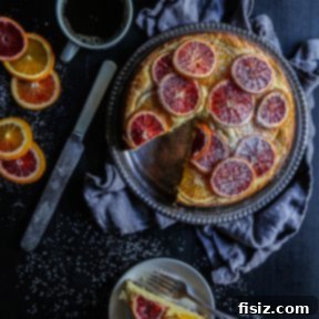 Blood Orange Ricotta Cake