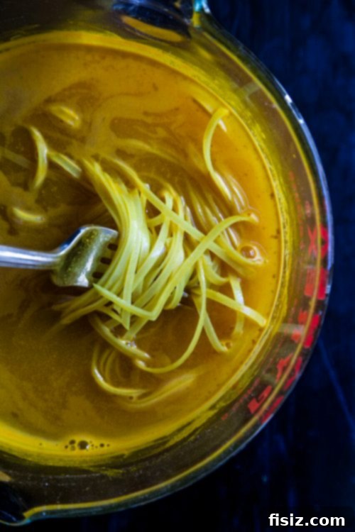 Aromatic Ginger-Garlic Shrimp and Turmeric Noodles 3 Vibrant Turmeric Noodles