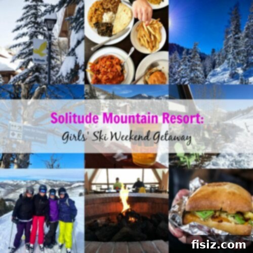 Solitude Mountain Resort Girls Ski Adventure 2 Friends enjoying a ski weekend at Solitude Mountain Resort, Utah