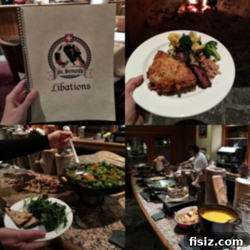 Solitude Mountain Resort Girls Ski Adventure 20 Elegant buffet spread at St. Bernard's