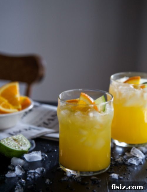 Sunrise Mule 4 A vibrant Morning Mule cocktail with garnishes, ready to be enjoyed