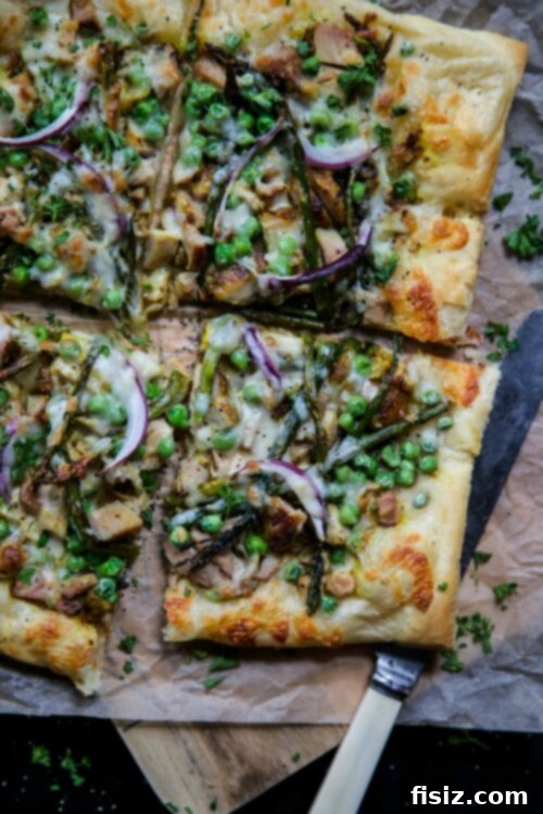Golden Turmeric Chicken Pizza with Asparagus and Sweet Peas 2 Turmeric Chicken Pizza with Asparagus and Peas, a vibrant and delicious spring dish