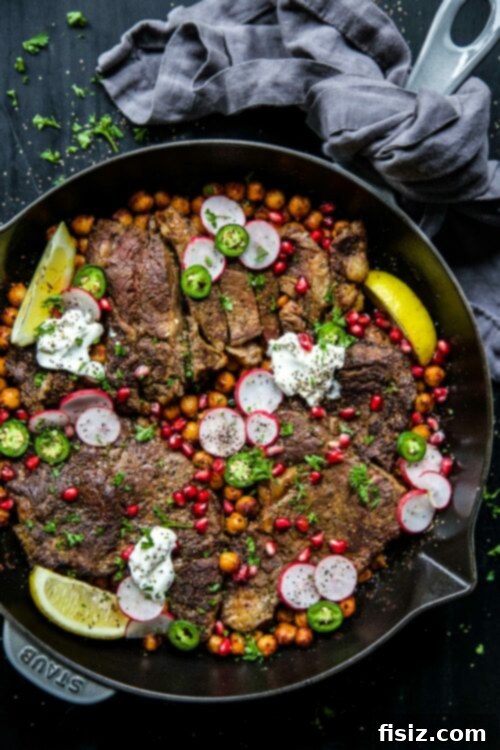 Curry Steak Skillet 2 One-Skillet Curry Steak with Chickpeas