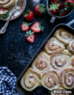 Effortless Strawberry Cinnamon Buns with Rosé Glaze 7 img 22846 6