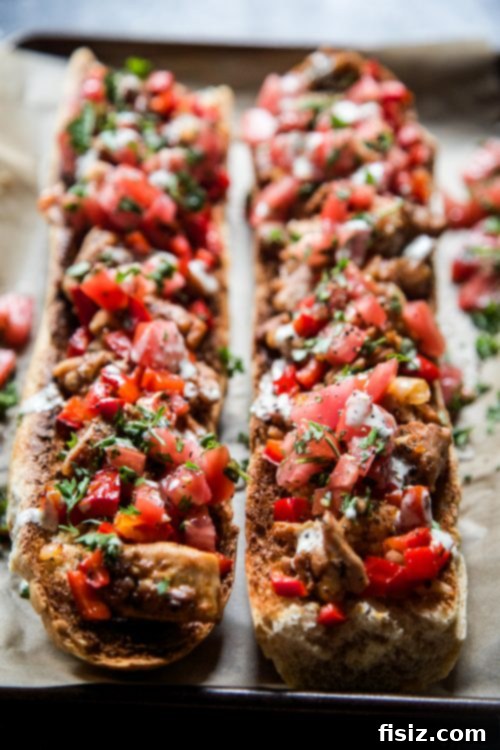 Fiery Cajun Chicken Bruschetta with Spicy Mayo 7 Finished Cajun Chicken Bruschetta with Spicy Mayo