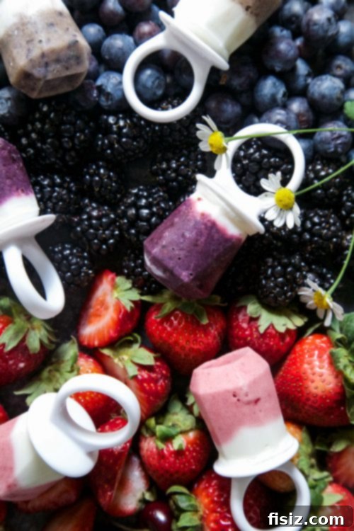 Star-Spangled Smoothie Pops 5 Red, White, and Blue Smoothie Ring Pops
