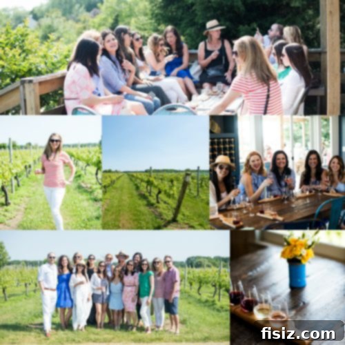 Experience New York City and The Hamptons Your Ultimate Guide 14 Friends enjoying wine tasting at Bedell Cellars Hamptons