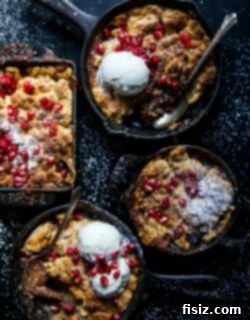 Spiced Apple Pomegranate and Ginger Cobbler 6 A perfectly baked Apple, Pomegranate, and Ginger Cobbler