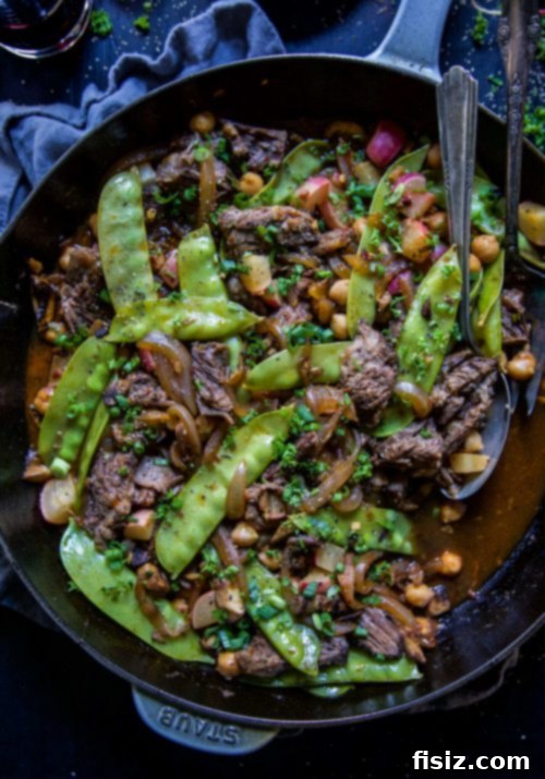 Zaatar Short Rib Stir Fry 5 Cooked Za'atar short ribs, perfectly tender and infused with Middle Eastern spices.
