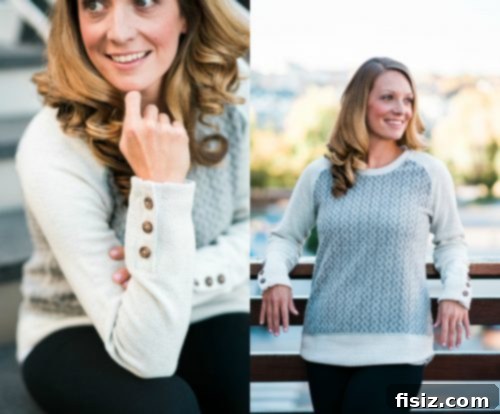 prAna 2017 Fall Line Style Guide 4 Woman wearing prAna Aya Sweater paired with leggings and sneakers for an outdoor fall activity.