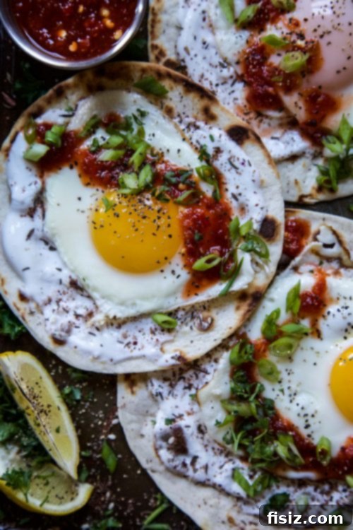 Za'atar Fried Egg Tacos with Fiery Chile Sauce 4 Plated Za'atar Fried Egg Tacos with Chile Sauce