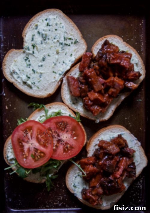 Ingredients laid out for Brisket Burnt Ends Grilled Cheese Sandwich preparation