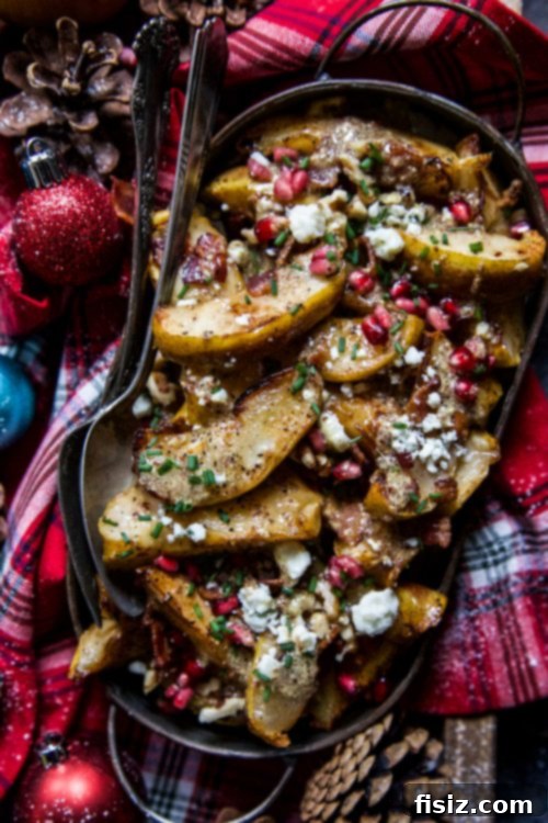 Sauteed Pears with Bacon and Blue Cheese Giveaway 2 Sauteed Pears with Bacon and Blue Cheese, a perfect blend of sweet and savory flavors for a gourmet side dish