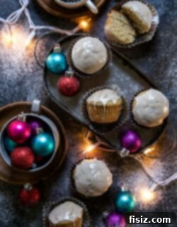 Holiday Eggnog Banana Muffins with Spiced Rum Glaze 7 img 23573 6